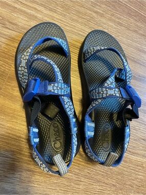 Chaco Z/1 Blue and Black Adjustable Strap Sandals